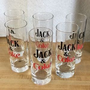 New 6 Jack Daniels Glasses
